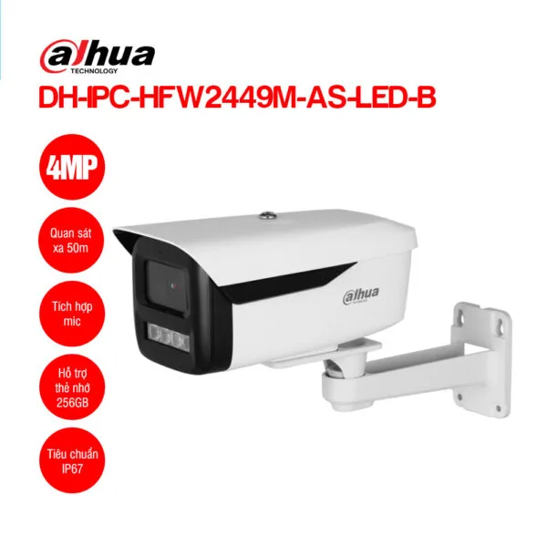 DAHUA DH-IPC-HFW2449M-AS-LED-B