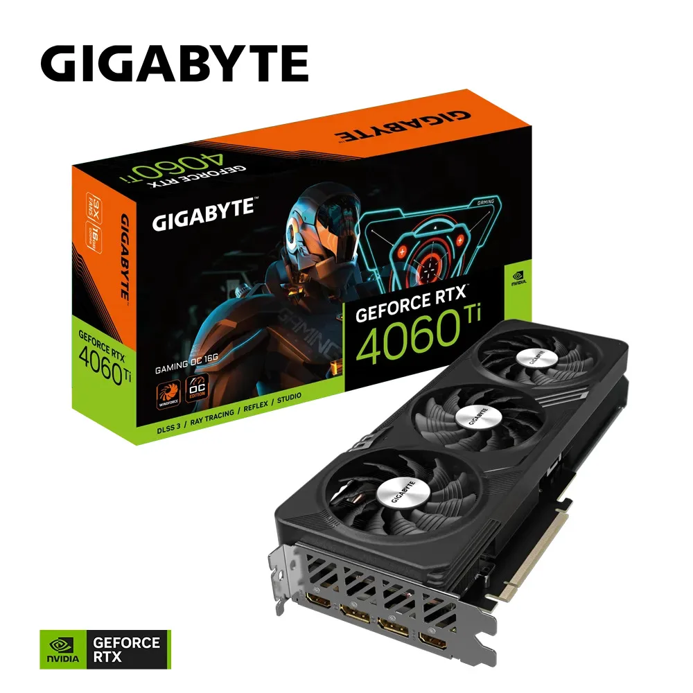 Card màn hình Gigabyte GeForce RTX™ 4060 Ti Gaming OC 16G GV-N406TGAMING OC-16GD