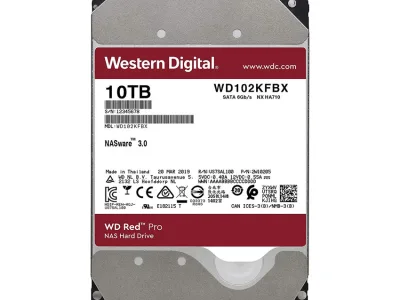 Ổ cứng WD HDD Red Pro 10TB 3.5" SATA 3/ 256MB Cache/ 7200RPM WD102KFBX