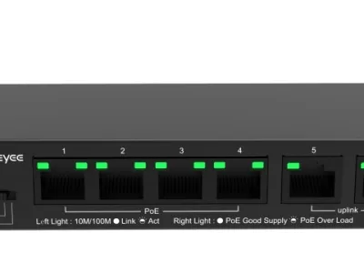 6-port 10/100Mbps Desktop Unmanaged Switch RUIJIE RG-ES106D-P V2