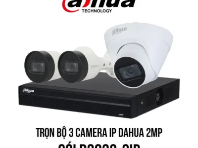 Trọn bộ 3 camera IP Dahua 2MP [D2023-3IP]