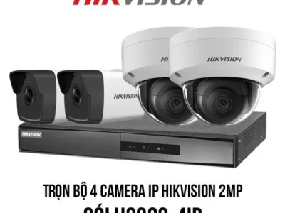 Trọn bộ 4 camera IP Hikvision 2MP giá rẻ [H2023-4IP]