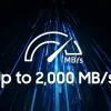T9 sở hữu tốc độ truyền tải tối đa đến 2,000 MB/s