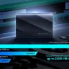 Tốc độ truyền thông thường của ổ cứng ngoài là 120 MB/s và tốc độ đọc/ghi tuần tự của giao diện USB 3.2 Gen 2 của T7 là 1050 MB/s. Tốc độ đọc/ghi tuần tự T9 của giao diện USB 3.2 Gen 2x2 lên tới 2.000 MB/s. Dựa trên kết quả thử nghiệm nội bộ của sản phẩm Samsung.