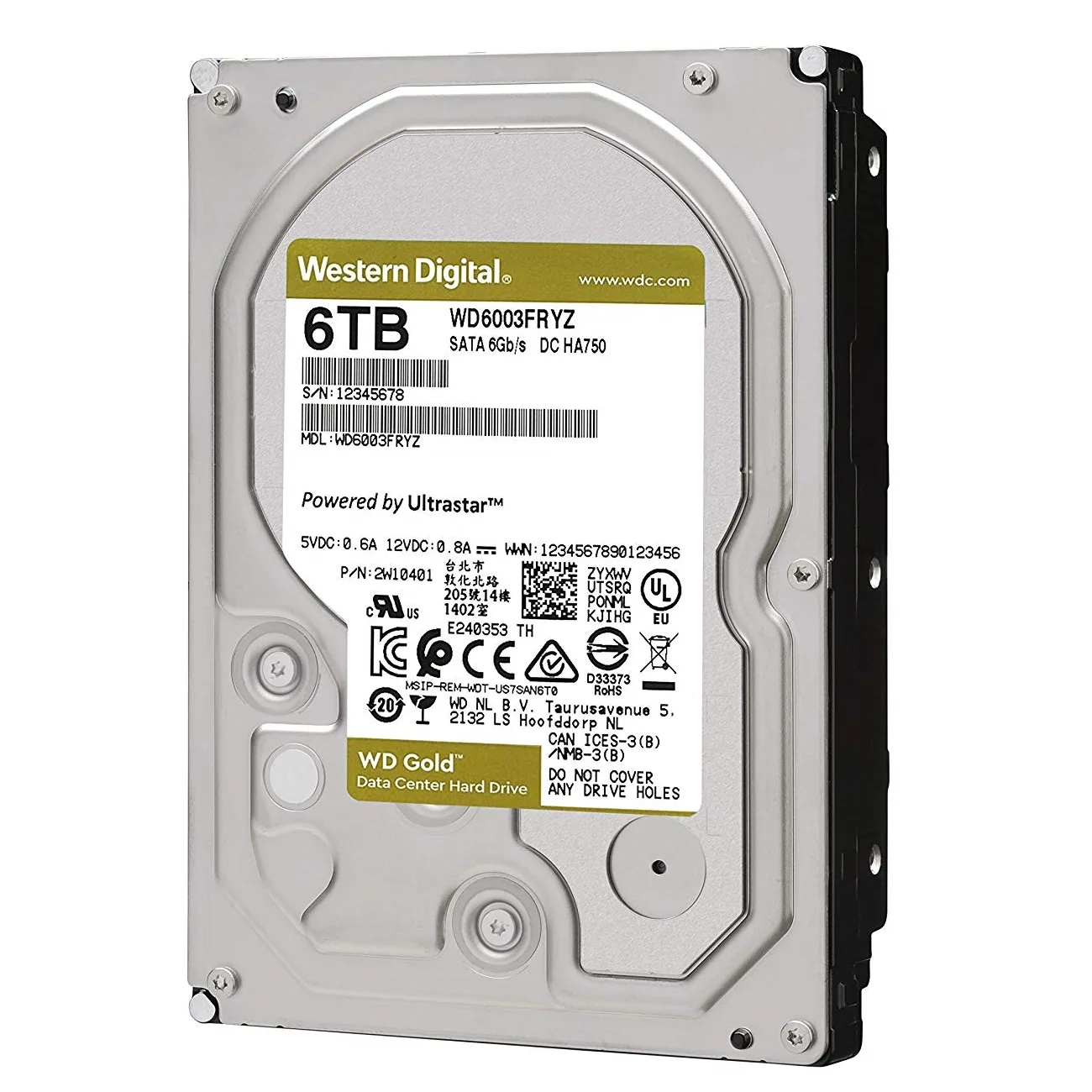 Western 6TB Gold WD6003FRYZ