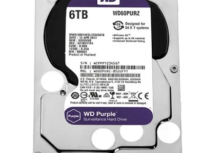 Ổ cứng gắn trong Western Digital Purple 6TB 3.5IN SATA3 WD60PURZ