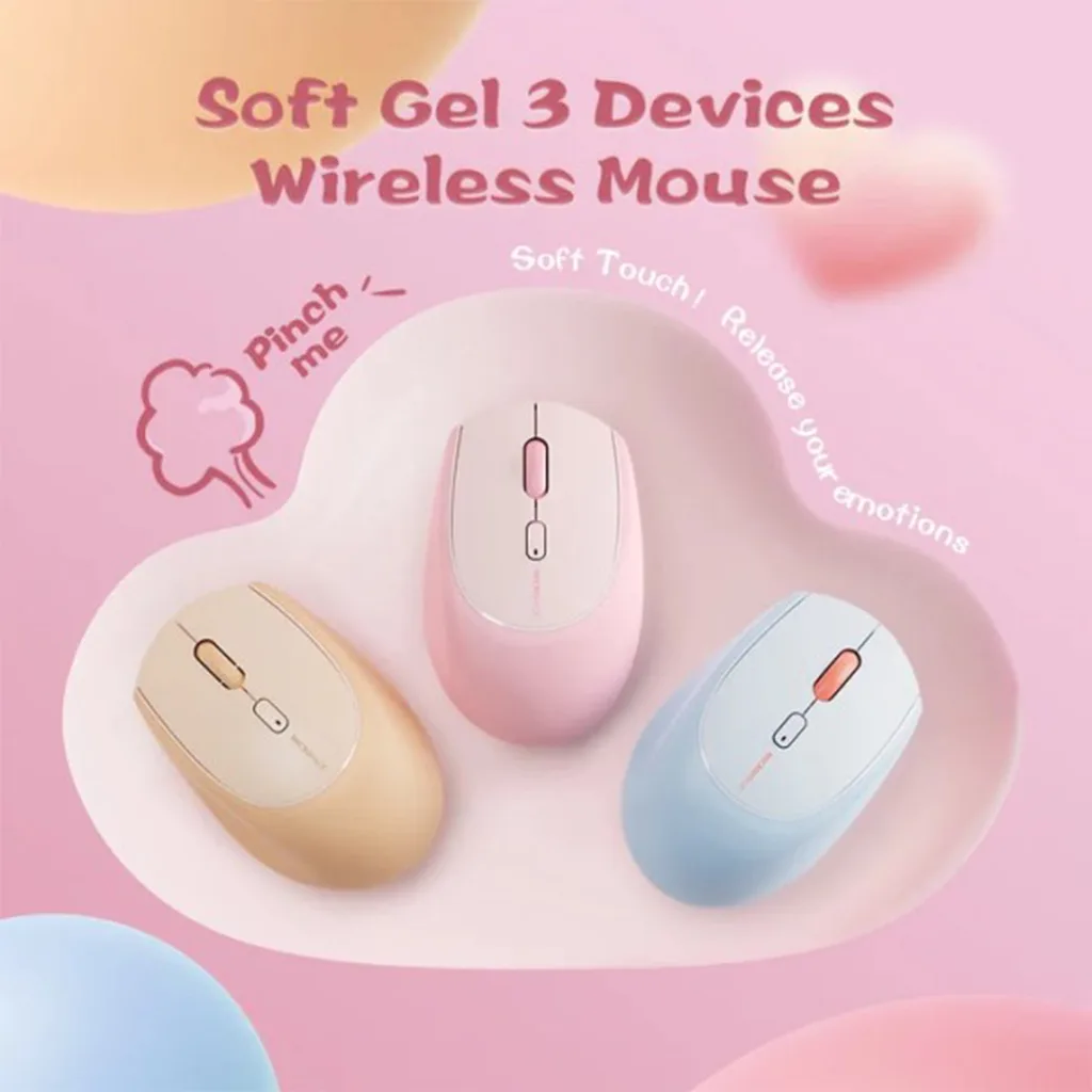 Chuột không dây MicroPack Soft Silicone Lifestyle MS-201W