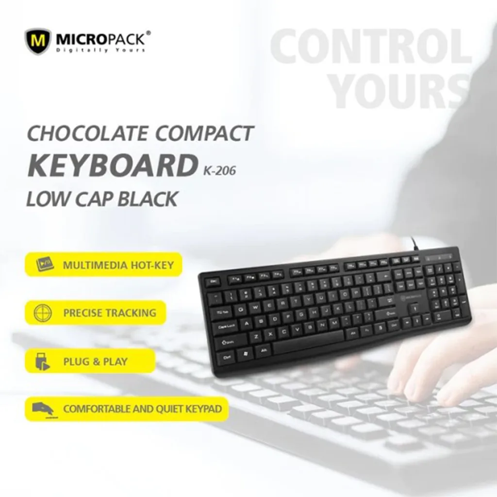 Bàn phím có dây MicroPack OFFICE LITE 2 K-206