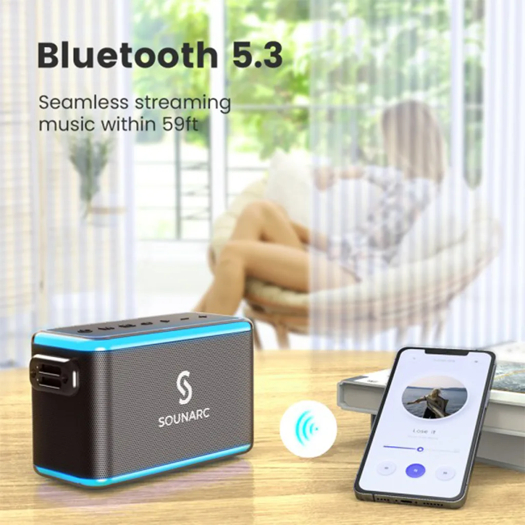 Loa karaoke kháng nước SOUNARC A1 (Tặng kèm 2 Micro)