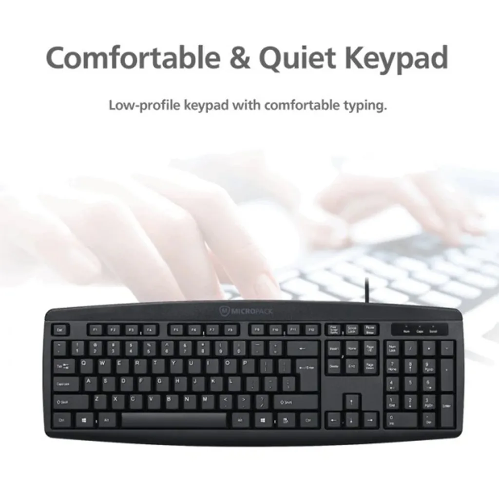 Bàn phím có dây MicroPack OFFICE LITE K203