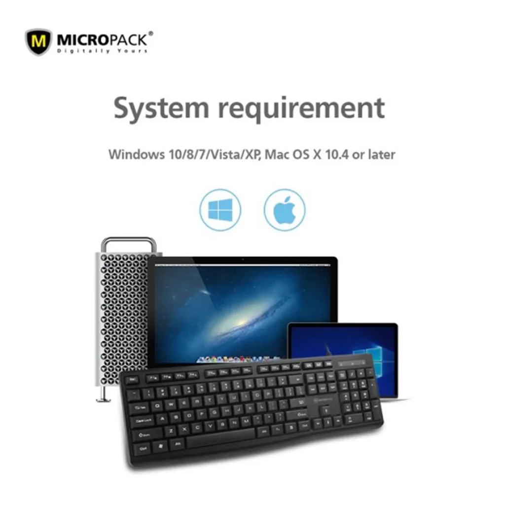 Bàn phím có dây MicroPack OFFICE LITE 2 K-206