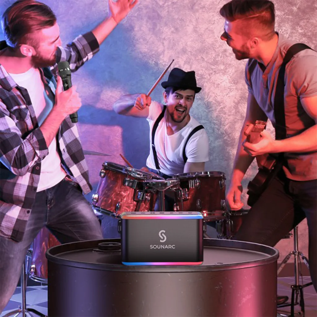 Loa karaoke kháng nước SOUNARC A1 (Tặng kèm 2 Micro)