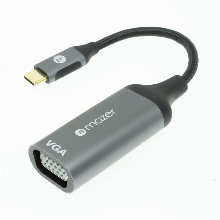 Bộ Chuyển Đổi Hub Mazer ALU USB-C to VGA 1080P Adapter