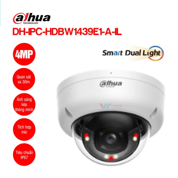Camera DAHUA DH-IPC-HDBW1439E1-A-IL