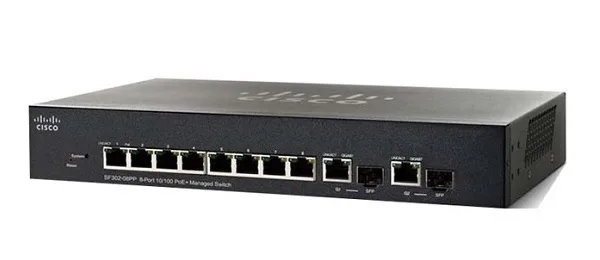 8-port FE PoE Managed Switch CISCO SF352-08MP-K9-EU