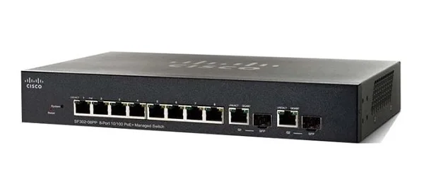 8-port 10/100 PoE Managed Switch CISCO SF352-08P-K9-EU