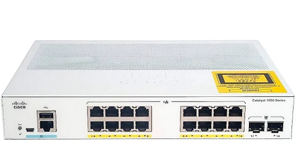 16-port GE Switch Cisco C1000-16P-2G-L