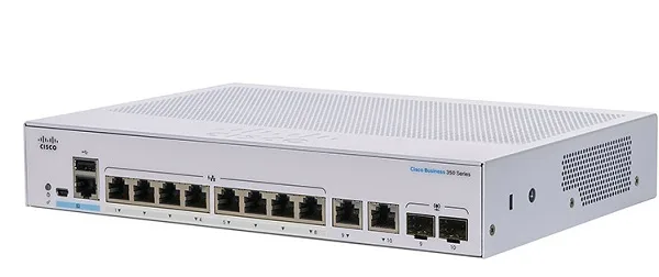 8-Port GE Managed Switch CISCO CBS350-8T-E-2G-EU