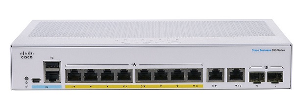 8-port GE PoE Managed Switch CISCO CBS350-8FP-E-2G-EU