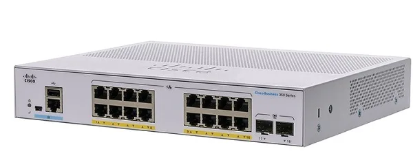 16-port GE PoE Managed Switch CISCO CBS350-16FP-2G-EU