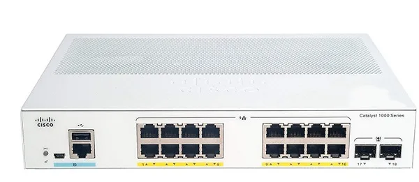 16-port Gigabit Ethernet Switch Cisco C1000-16T-E-2G-L