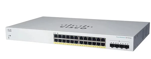 24-Port GE PoE Switch CISCO CBS220-24FP-4G-EU (382W)