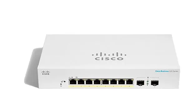 8-Port GE PoE Smart Switch CISCO CBS220-8FP-E-2G-EU