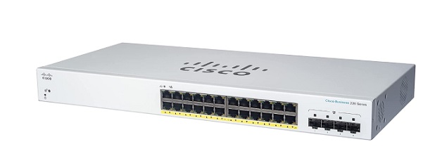24-Port Gigabit Smart Switch CISCO CBS220-24T-4G