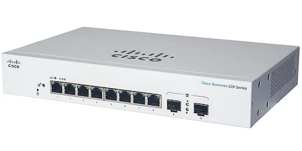 8-Port Gigabit Smart Switch CISCO CBS220-8T-E-2G