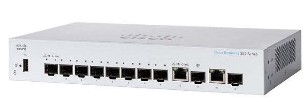 8-Port Gigabit Ethernet Managed Switch CISCO CBS350-8S-E-2G