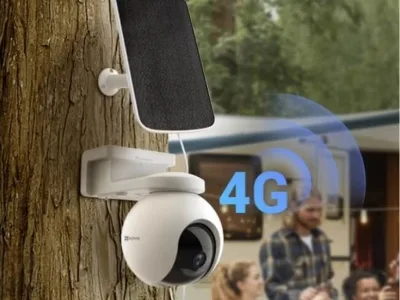 Camera IP 4G quay quét sử dụng pin 3MP EZVIZ EB8 (4G) + Solar