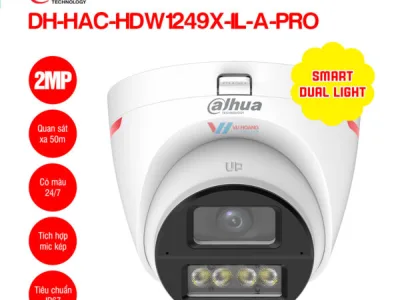 Camera Dahua DH-HAC-HDW1249X-IL-A-PRO có màu giá rẻ