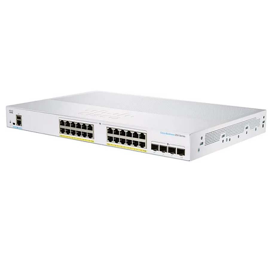 24-Port GE PoE Switch CISCO CBS250-24P-4G-EU