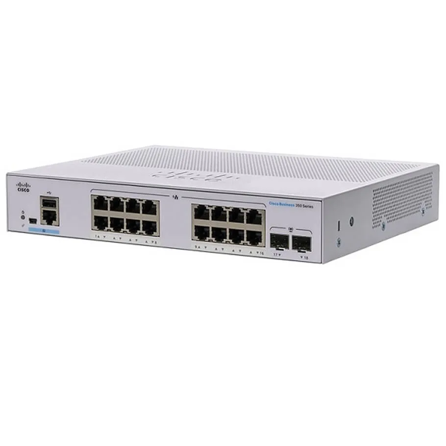 16-Port GE Managed Switch CISCO CBS350-16T-E-2G-EU