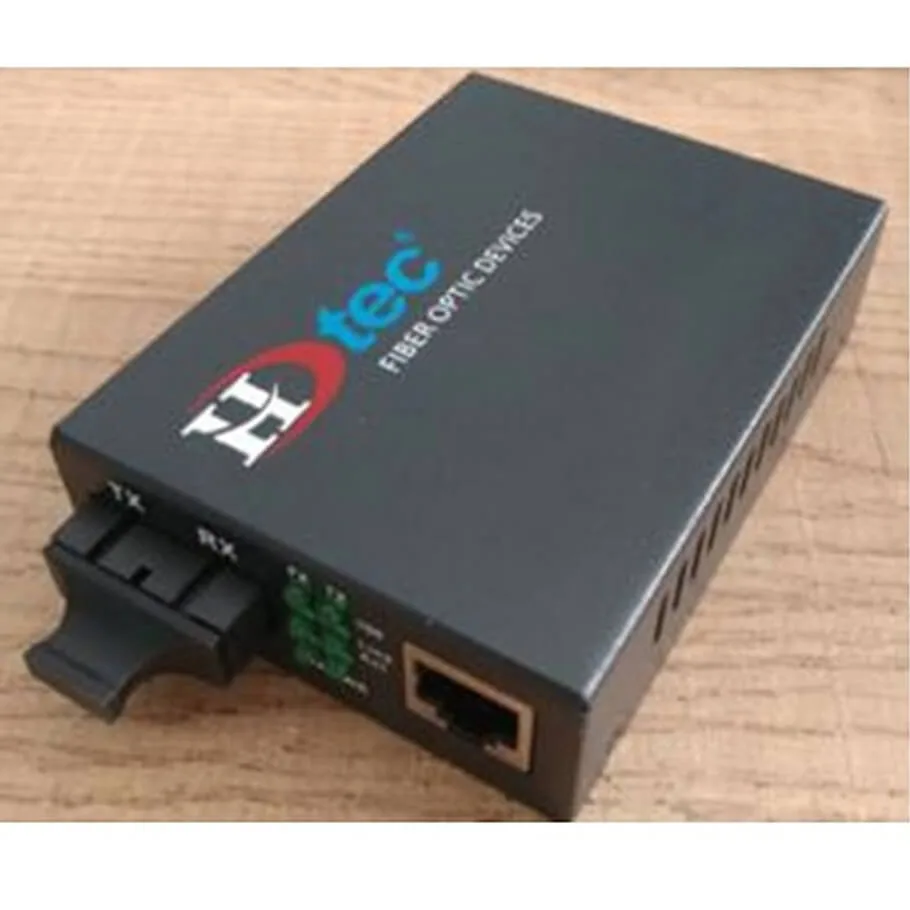 Bộ chuyển đổi 2 Core Quang HDTEC Converter 2 core Quang 1 Port 1G