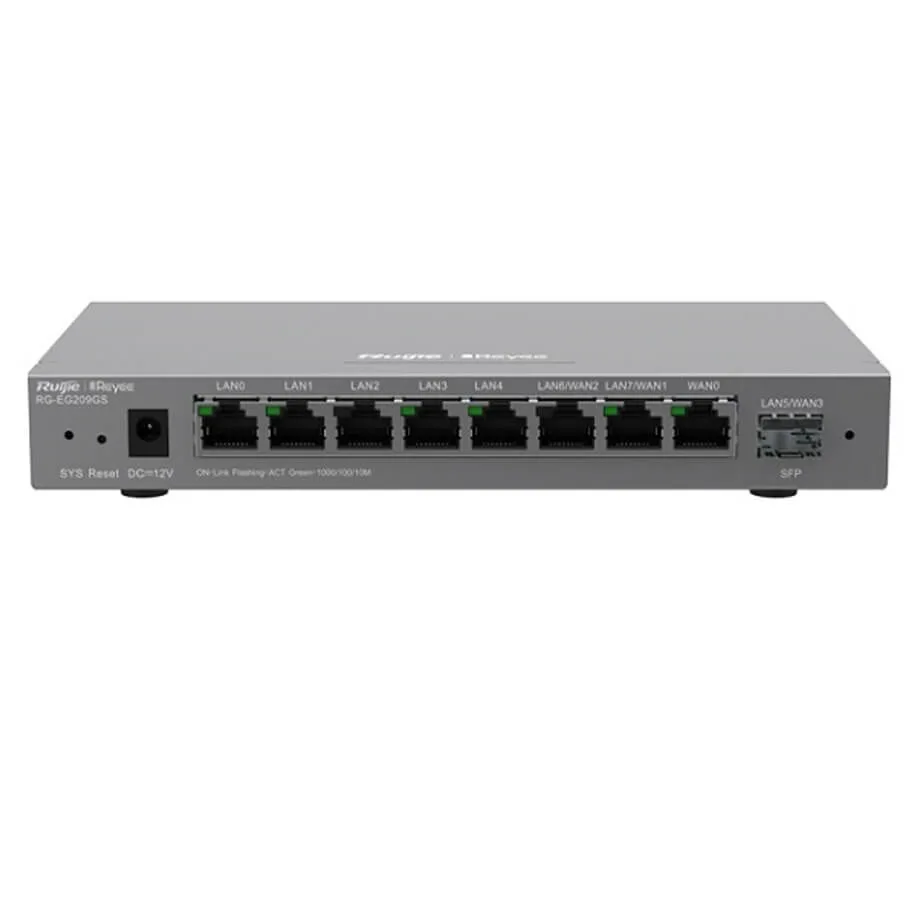 9-Port Gigabit Cloud Managed SFP Router RUIJIE RG-EG209GS