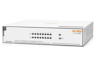 HPE Aruba IO 1430 8G Class4 PoE 64W Switch (R8R46A)