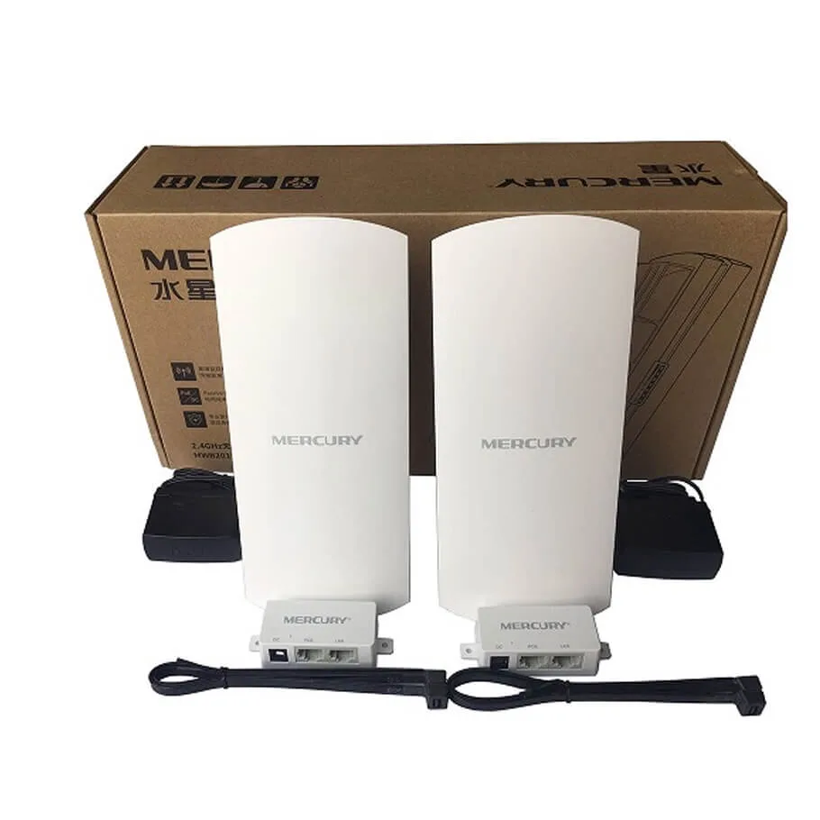 Bộ thu phát tín hiệu camera IP không dây MERCURY MWB201 (0~1km)