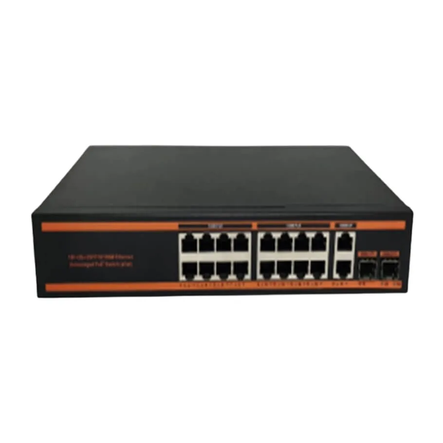 16-Port 100Mbps PoE Switch BTON BT-6218FE-SFP