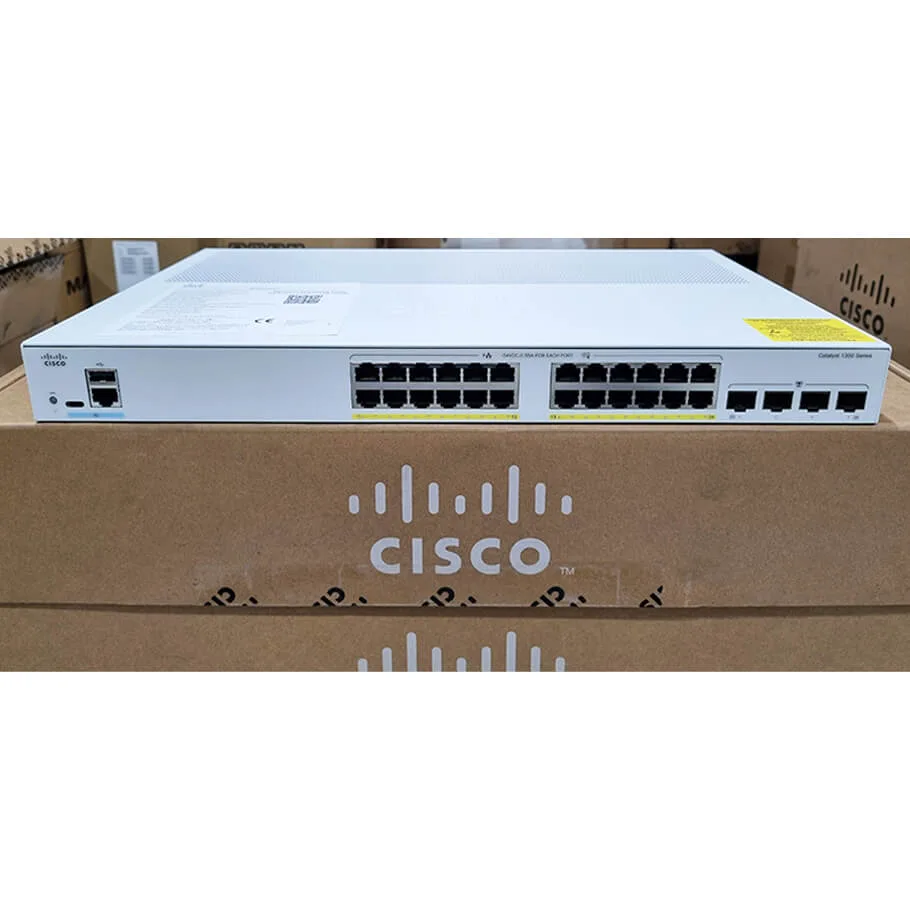 24-Port GE PoE + 4-Port 1G SFP Switch CISCO C1300-24P-4G