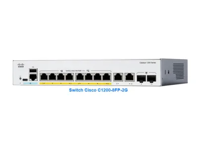 8-Port GE PoE + 2-Port 1G SFP Switch CISCO C1200-8FP-2G