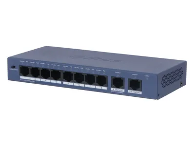 8-Port 10/100Mbps PoE Unmanaged Switch DAHUA DH-S3010-8ET2ET-60