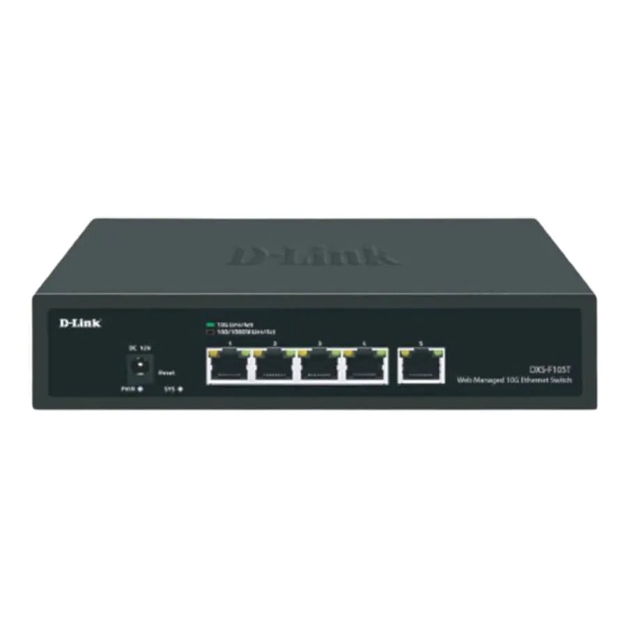 5-Port 10G Web Management Switch D-Link DXS-F105T