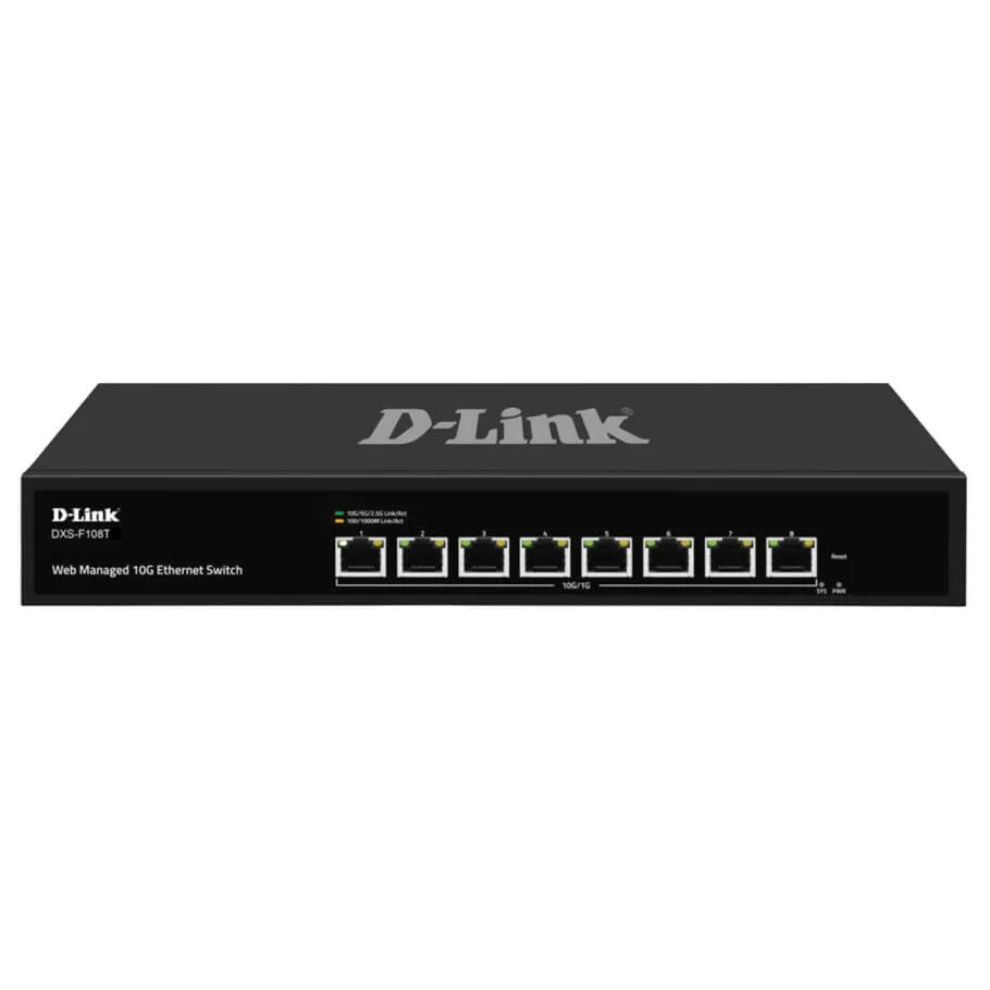 8-port 10G Web Managed Switch D-Link DXS-F108T