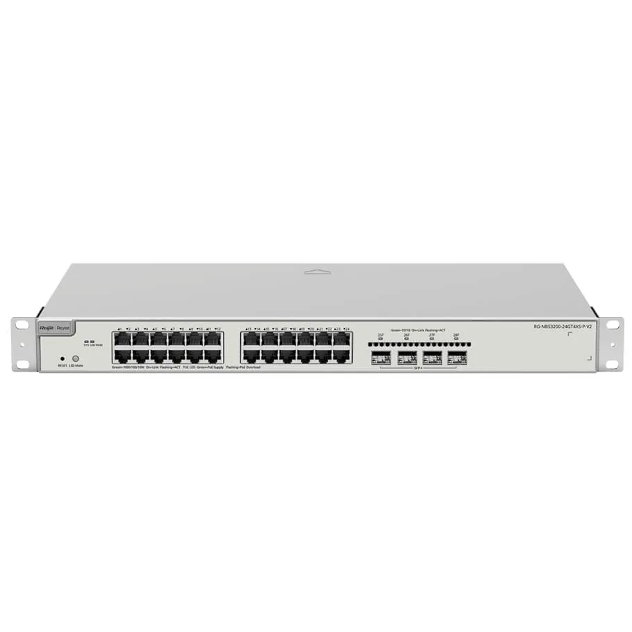 24-Port GE PoE+ Switch RUIJIE RG-NBS3200-24GT4XS-P-V2