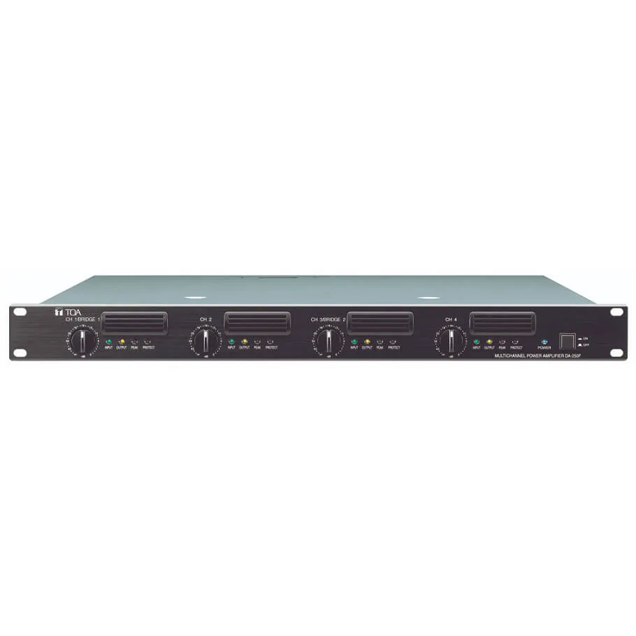Tăng âm số 4 kênh 4x250W trở kháng cao TOA DA-250FH