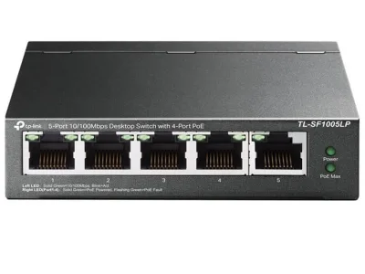5-Port FE with 4-port PoE Switch TP-LINK TL-SF1005LP