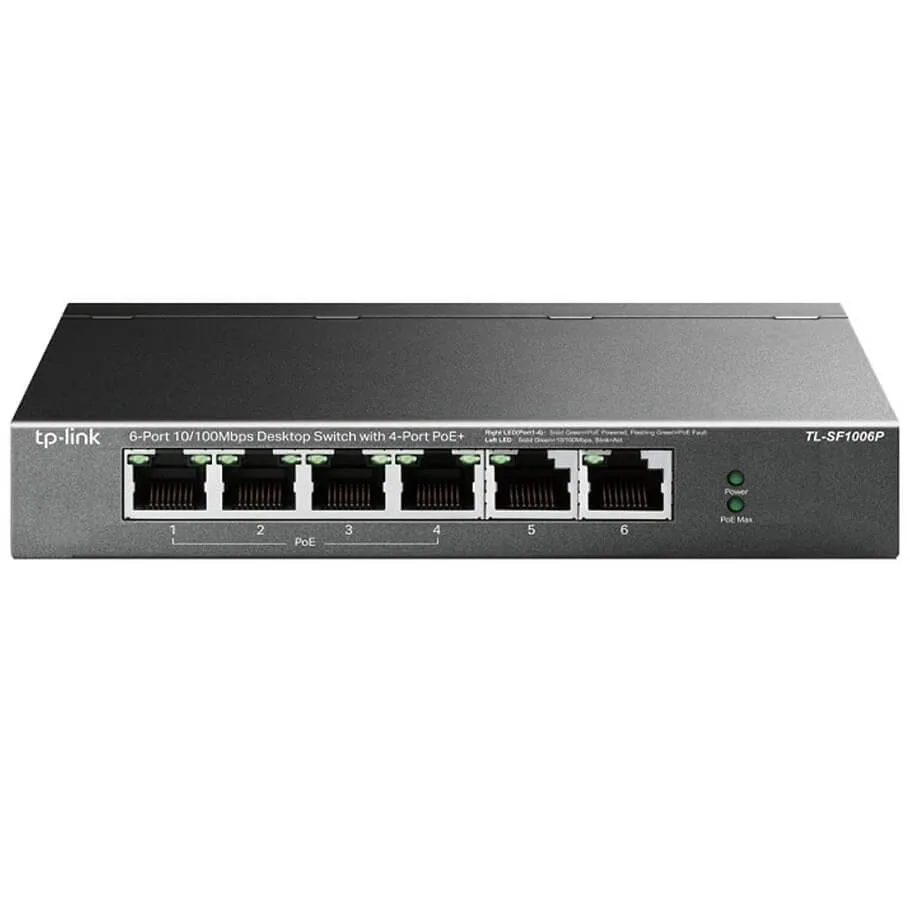 6-port FE with 4-port PoE+ Switch TP-LINK TL-SF1006P