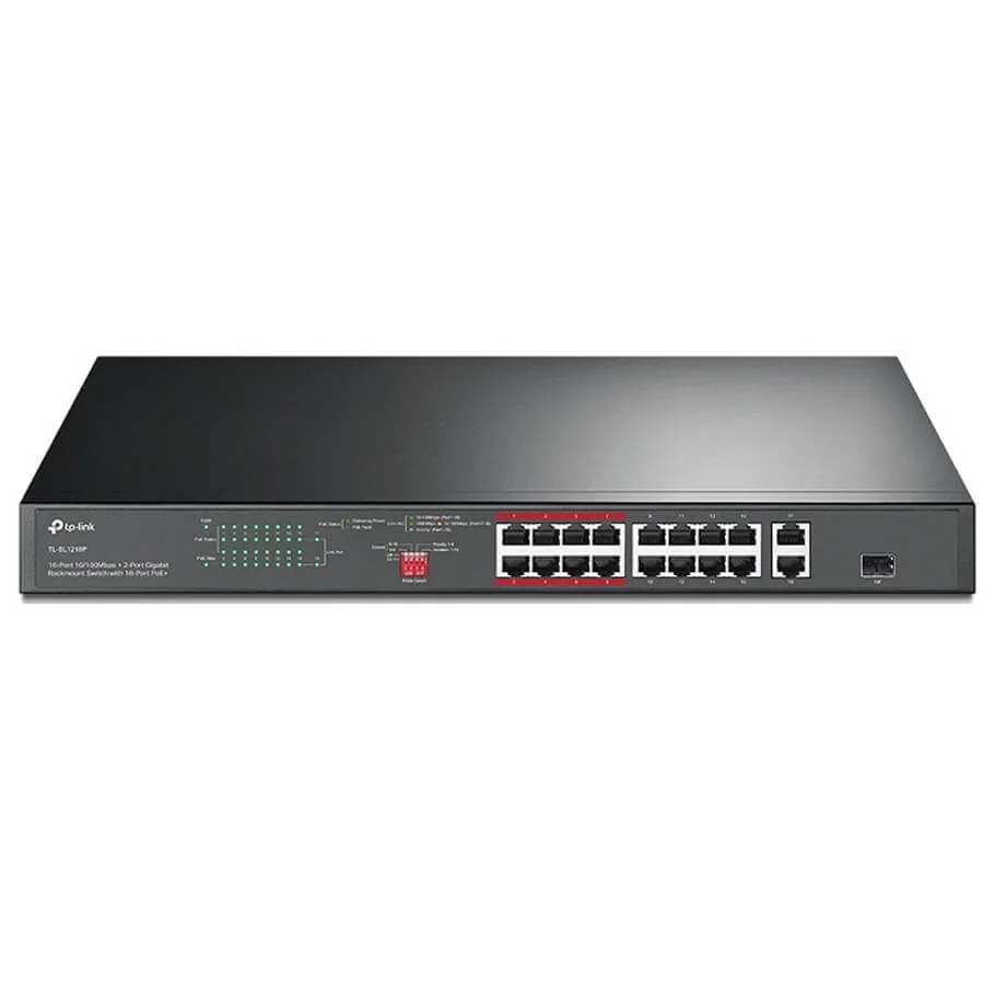 16-Port PoE+ 10/100Mbps Switch TP-LINK TL-SL1218P