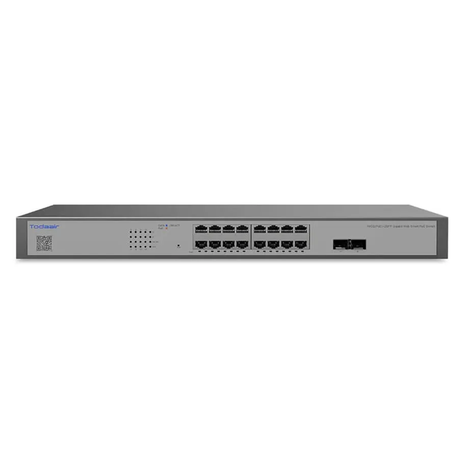 16-Port GE PoE Switch Todaair TD-SW16G-2F